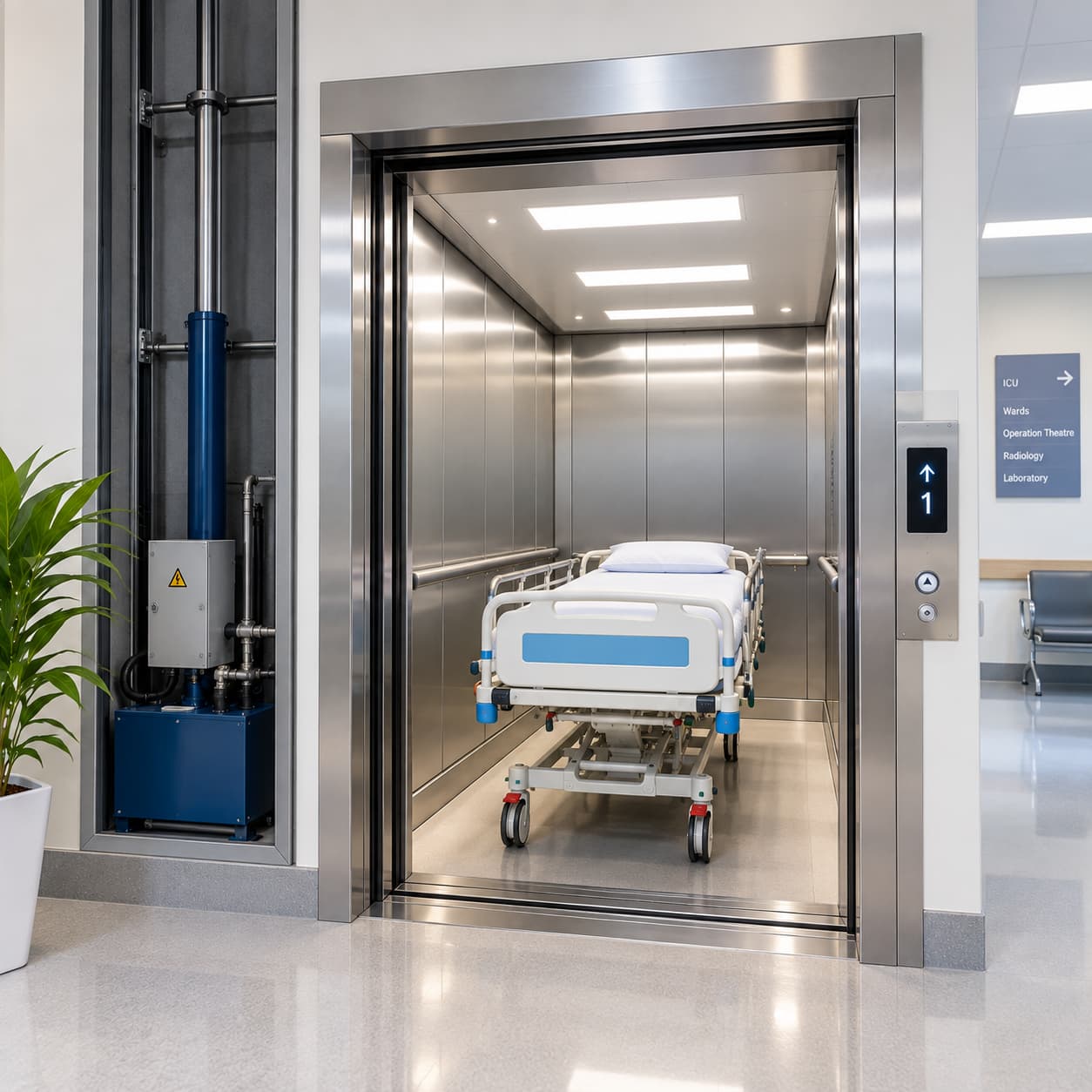 Hydraulic Hospital Lift