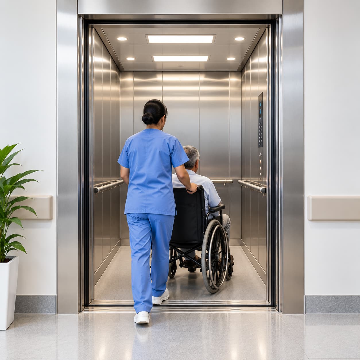 Wheelchair-cum-Passenger Lift